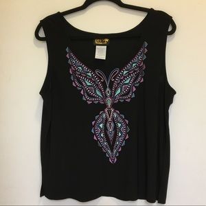 BOB MACKIE WEARABLE ART summer tank Size:L